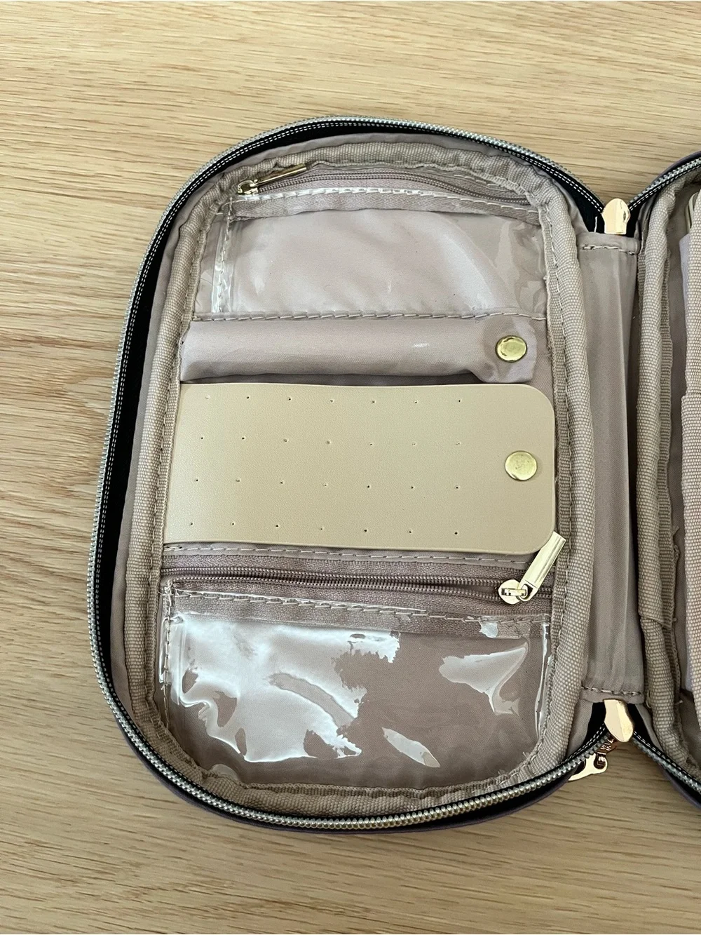 Lavendar Quilted Travel Jewelry Organizer
